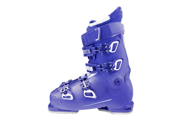 istock Ski boots isolated on white background. Modern sport equipment isolated. 1466646063