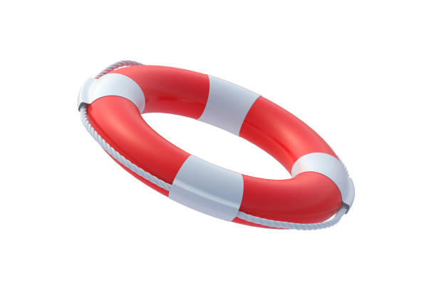 istock Lifebuoy isolated on white background. 3d render 1466647712