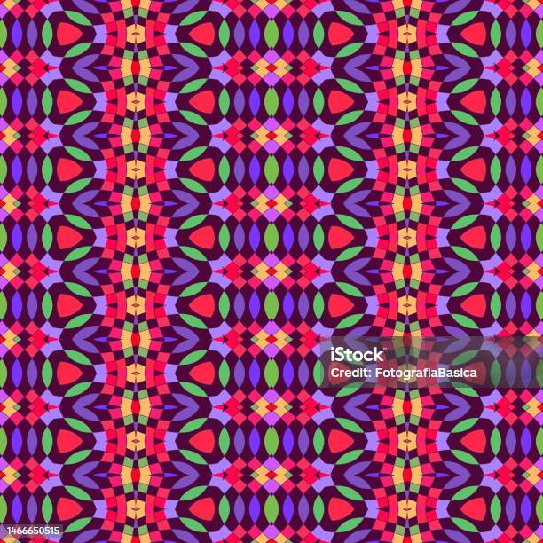 Multi Cal Pattern Seamless Abstract Multi Colored Pattern Stock Illustration - Download ...