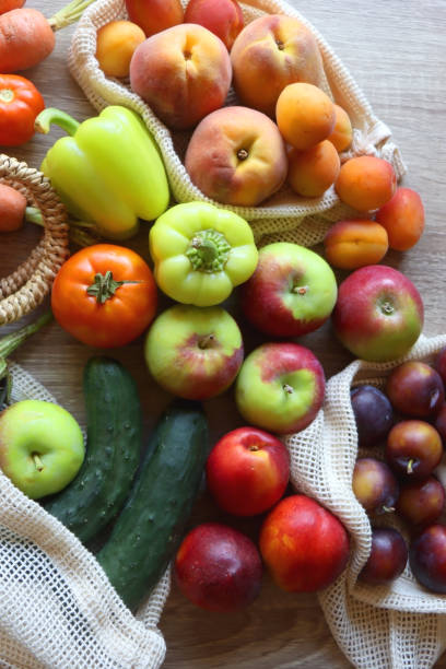 istock Bag with Various Healthy Food 1466653568