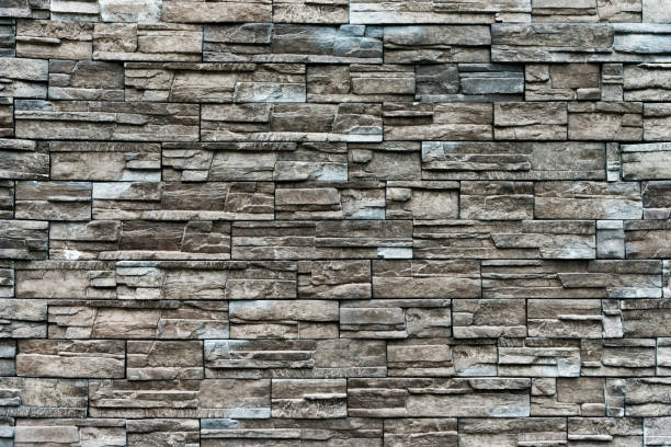 istock Backgrounds of brown stone wall 1466654203