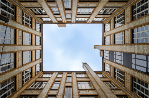 Low angle view of buildings against sky