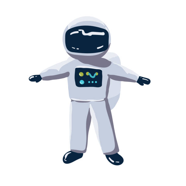istock Astronaut Cartoon Vector Icon Illustration. Science Technology Icon Concept Isolated Premium Vector. Flat Cartoon Style 1466666731