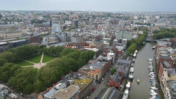 istock Queen square Bristol City England drone aerial view 1466668046