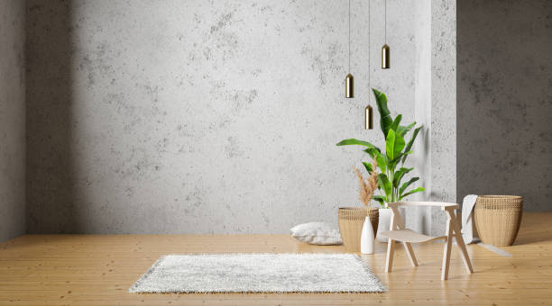 istock Cement loft room mock up for text and element presentation design 1466668898