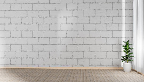 istock White brick block wall mock up room 1466668907