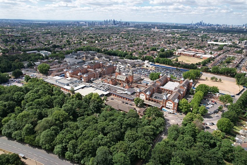 NHS Whipps cross hospital Waltham Forest East London UK  drone aerial view