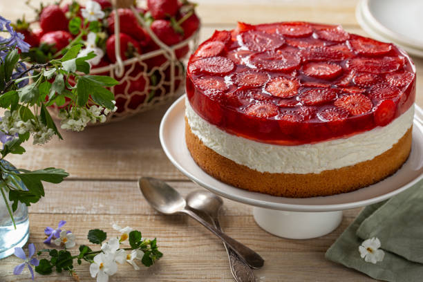 istock strawberry jelly and cream cake 1466672906
