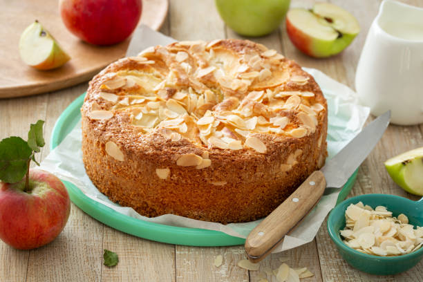 istock delicious apple and almond cake 1466673642