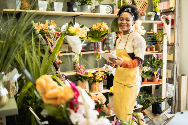 istock Young female florist 1466674298