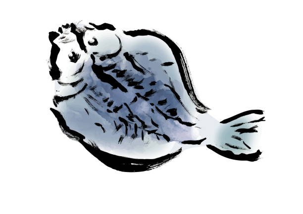 ilustraciones, imágenes clip art, dibujos animados e iconos de stock de imágenes prediseñadas de jurel seco pescado seco - pescado secado