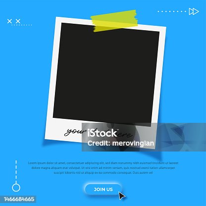istock Photo frame. Digital marketing agency and corporate social media post template 1466684665