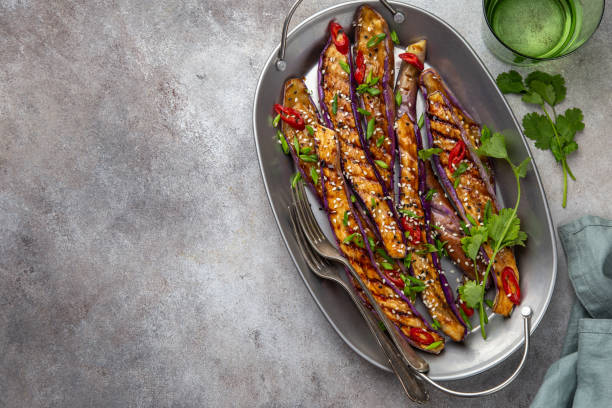istock Spicy miso grilled japanese eggplant 1466686308