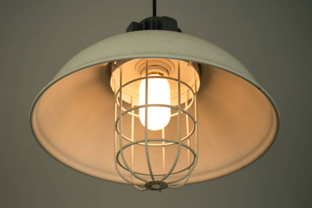 istock Iron lighting lamp in classic design. 1466691070