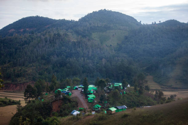 AREA of SHAN STATE ARMY HEADQUARTERS AT DOI TAI LENG IN MYANMAR SITE