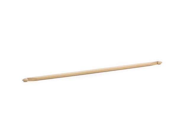istock Wooden crochet needle isolated on a white background 1466698318