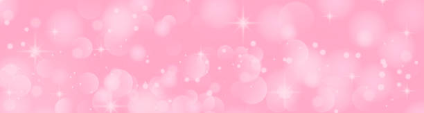 istock A sparkling background inspired by spring. Beautiful pink background illustration. Ball blur. particle. 1466701457