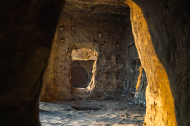 istock Inside of Uplistsikhe cave complex at sunset in winter. Gori, Georgia 1466702068