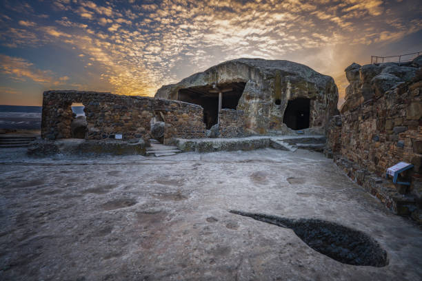 istock Main square of Uplistsikhe cave complex at sunset in winter. Gori, Georgia 1466703413