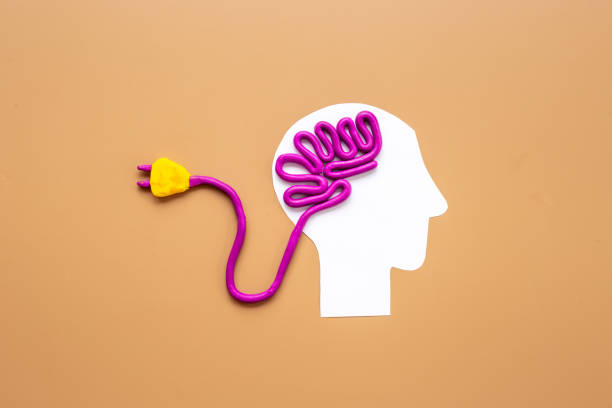 istock Human brain resources. Brain charging - mental rest and health concept 1466703702