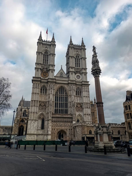 a magnífica abadia de westminster em londres, reino unido - westminster abbey city of westminster awe uk - fotografias e filmes do acervo