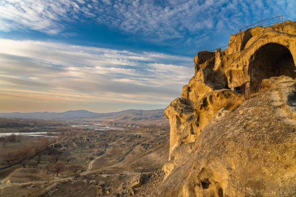 istock Uplistsikhe cave complex at sunset in winter. Gori, Georgia 1466706329
