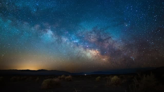 Milky way over the desert of Death Valley