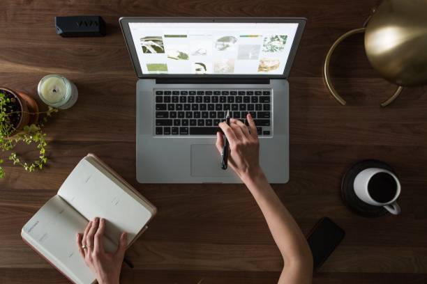 Work desk with laptop and smartphone with coffee you can get HD resolutions