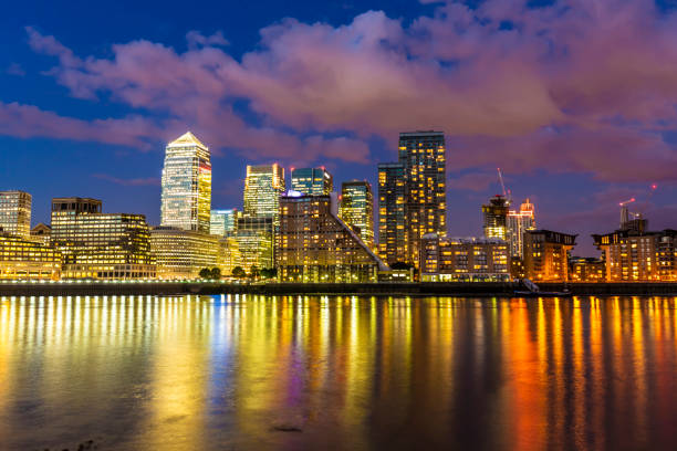 istock London Canary Wharf at sunset 1466711451
