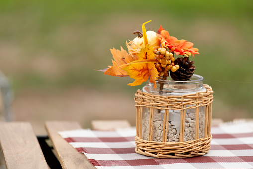 autumn table decoration