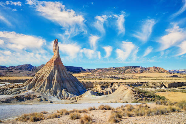 카스틸데티에라의 바위 - bardenas hill 뉴스 사진 이미지