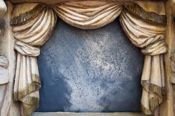 istock Vintage background with copy space. Blank antique  board - nobody 1466730092