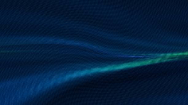 istock Abstract Halftone Dots Background with Blue and Black Swirl Blur Pattern 1466738517