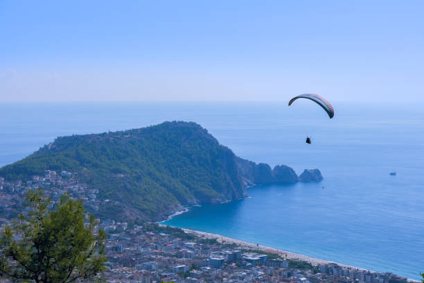 istock Paragliding in the sky 1466748176