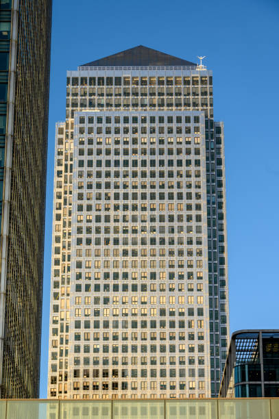 LONDON - November 4, 2020: One Canada Square skyscraper building at Canary Wharf