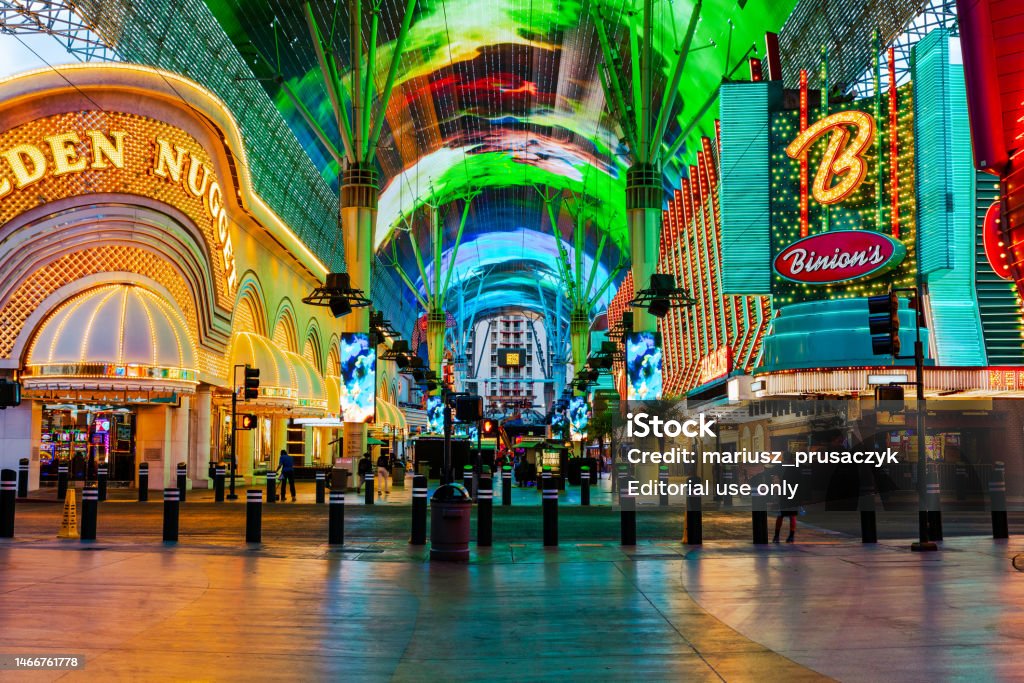 Fremont Street In Las Vegas The Street Is The Second Most Famous Street