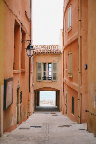 istock View down corridor to historic town and sea 1466764851