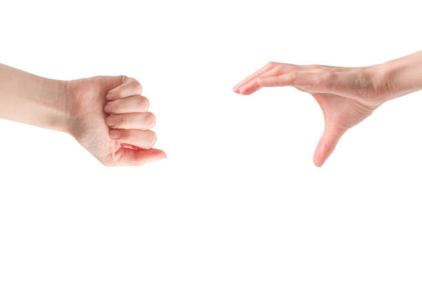 istock Woman hand isolated on a white background. 1466768751