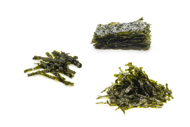 istock Tasty nori seaweed isolated on white background. 1466768779