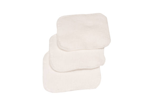 istock Stack of white cotton sponges isolated on a white background. 1466768825