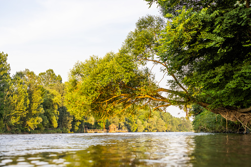 Scenic view of Watermill on Mur River