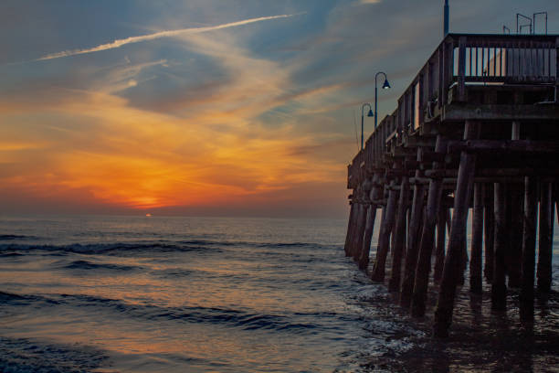 istock Beautiful sunrise at Virginia Beach 1466774569