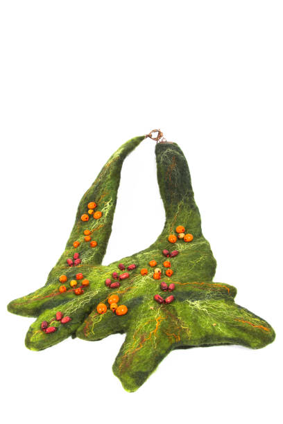 istock Decoration made of felt wool on a white background 1466776305