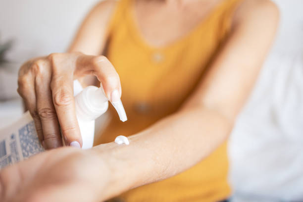 istock Latin woman is doing hormone replacement therapy 1466780337