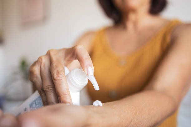 istock Latin woman is doing hormone replacement therapy 1466780344