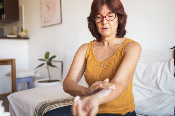 istock Latin woman is doing hormone replacement therapy 1466780346