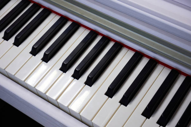 istock Keyboard of a modern digital piano close-up 1466786703