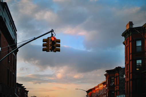 traffic light in NYC