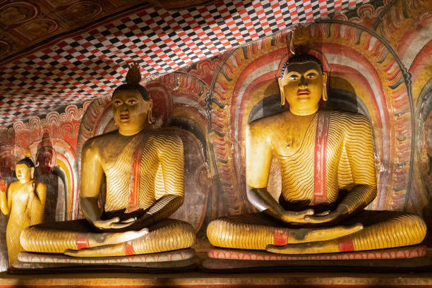 istock Buddha statue in Buddhist temple 1466797016