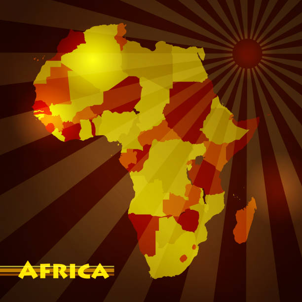 istock Map of Africa in golden colors. Vector 1466798517